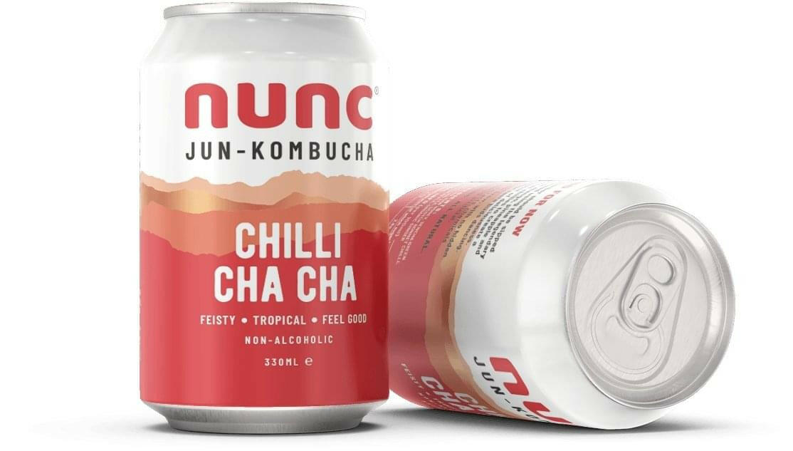 Nuncās award winning Chilli Cha Cha kombucha tea drink is flavoured with Mango, Pineapple and Scotch Bonnet Chilli