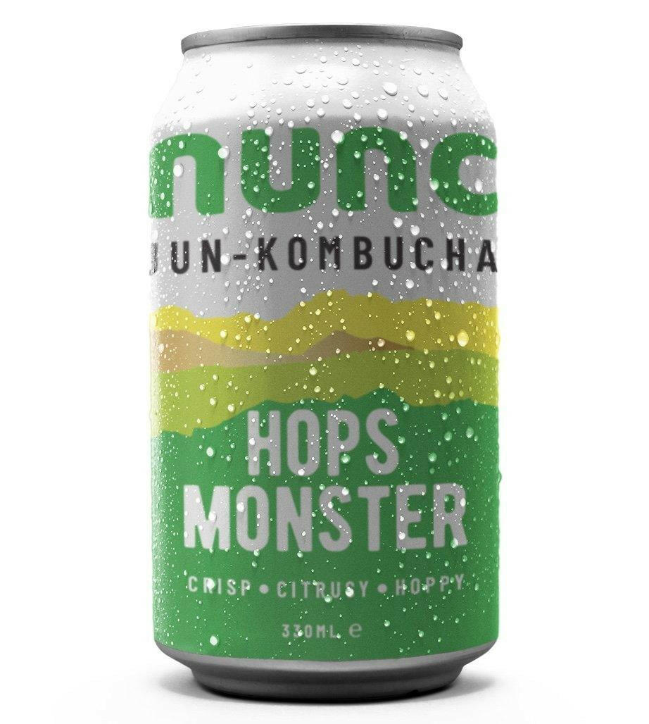 Nuncās award winning Hops Monster kombucha tea drink is flavoured with Two types of hops, ginger, fennel seeds and coriander seeds