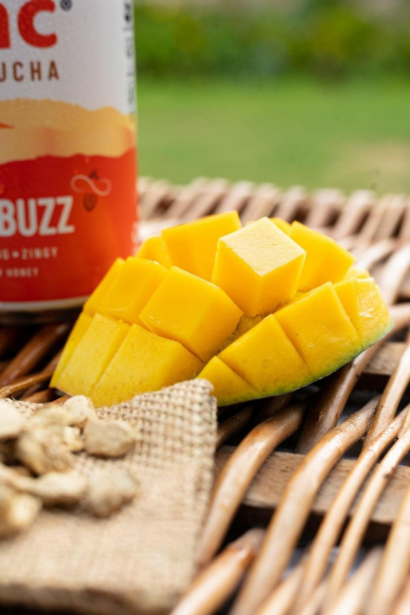 Mango Buzz: Mango, Ginger and Turmeric Kombucha