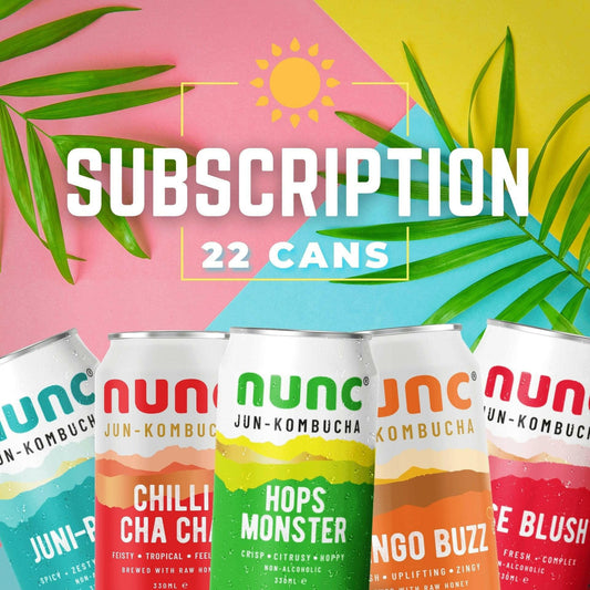24 Can Subscription Box of Jun Kombucha