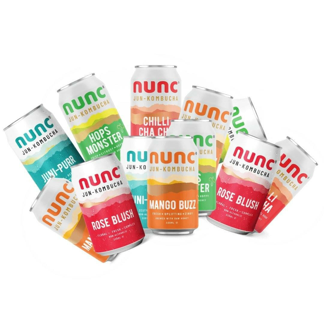 Not sure which flavour of non alcoholic Kombucha you like? Try them all with our mixed box of Sparkling tea drinks