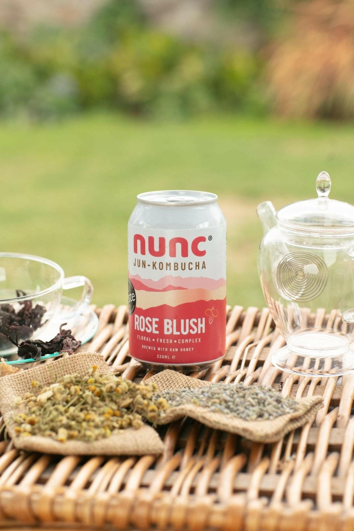 Nunc’s floral taste sensation, Rose Blush, is brewed with Rose Petals, Lavender, Chamomile and Hibiscus