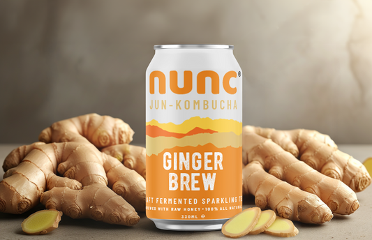 Our Ginger Brew is like a traditional ginger beer, brewed with peruvian ginger and full of goodness