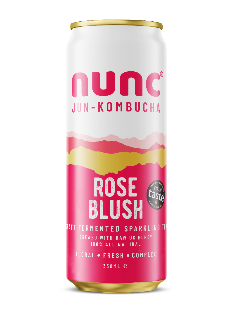 Rose Blush is a tasty and refreshing non-alcoholic kombucha alternative to a dry rose wine