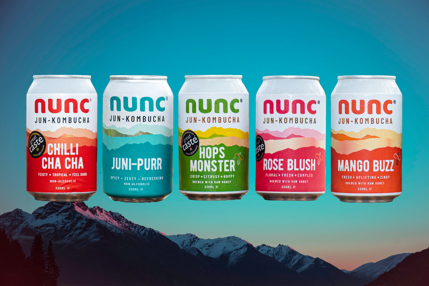 Nunc is made with green tea, raw honey and lots of love. Nunc is gut friendly and made in Buckinghamshire in the UK